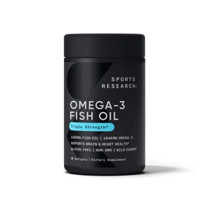 스포츠리서치 트리플 스트렝스 오메가-3 피쉬 오일 1250mg 소프트젤, 90정, 1개