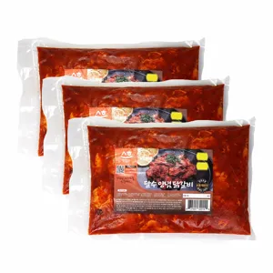 국내산닭 냉장 춘천 닭갈비 500g+500g+500g 당일제조발송 달수 한입 양념닭갈비 총1.5kg