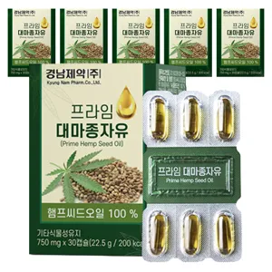 경남제약 프라임 대마종자유 22.5g, 30정, 6개