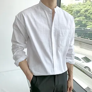 여름 린넨 아사 차이나 오버핏 셔츠 (빅사이즈 추가)